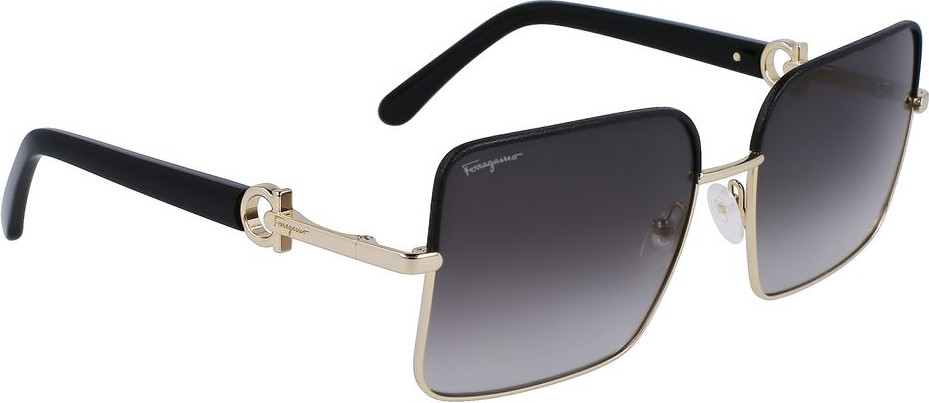 Ferragamo oltin metall quyosh ko'zoynaklari