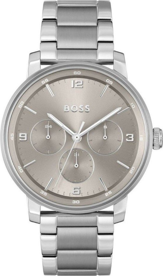 Gray Stainless Steel Dress Watch Hugo Boss