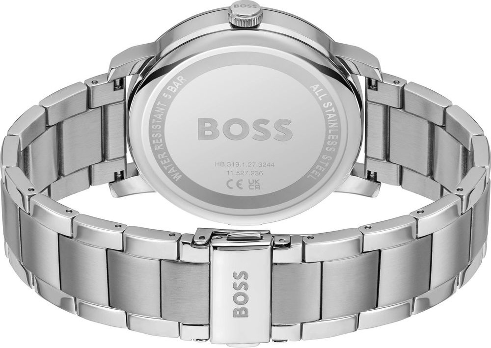 Gray Stainless Steel Dress Watch Hugo Boss