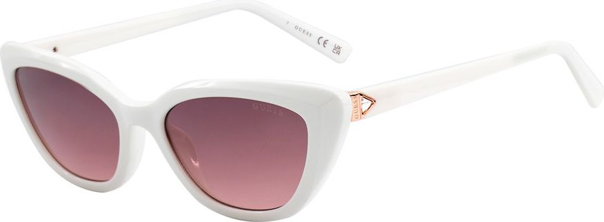 White Injected Sunglasses GUESS