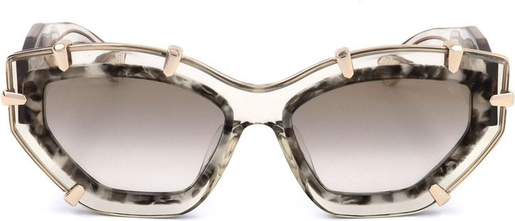 Beige Acetate Sunglasses Philipp Plein