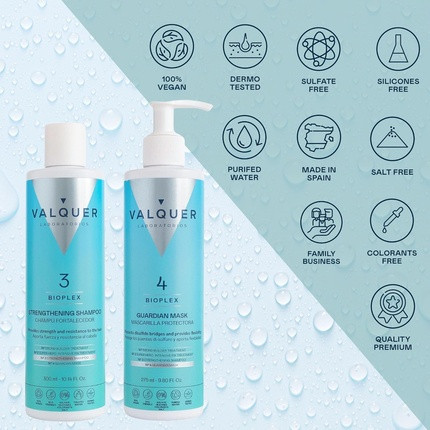 Stärkendes Shampoo und Schutzmaske Valquer Laboratorios Bioplex