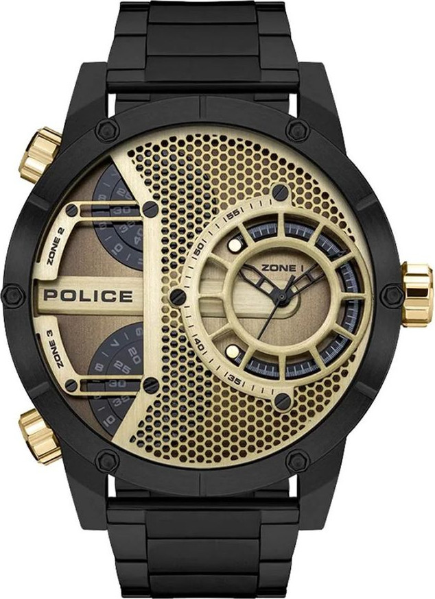 Black Stainless Steel Dress Watch  The Police