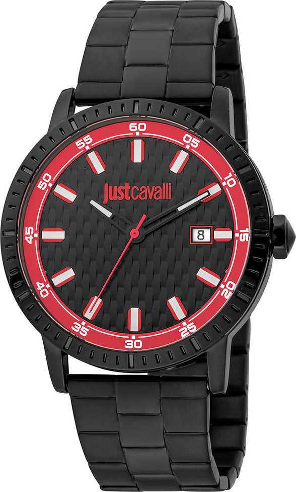 Just Cavalli Black Stainless Steel Dress Watch