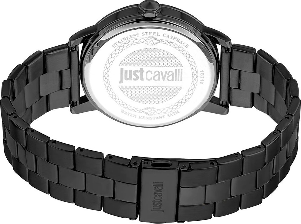 Just Cavalli Black Stainless Steel Dress Watch