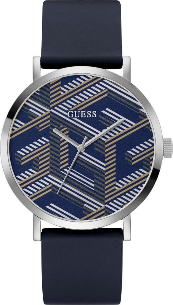 GUESS Blue Synthetic Dress Watch