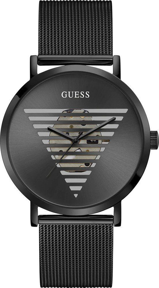 Black Stainless Steel Dress Watch GUESS