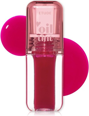 Lip Oil Tint Etude House Dear Darling Neon Pink