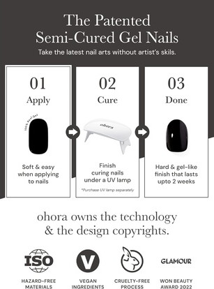 Ohora Semi Cured Gel Pedi Streifen P Blaze