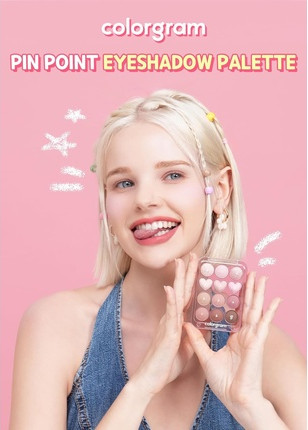 Lidschatten Palette Colorgram Pin Point Lidschatten Palette 01 Peach Coral Ultra-Mischbare Matte Textur