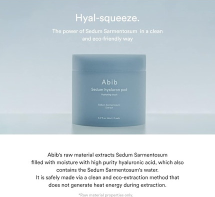 Toner Pad Abib Sedum Hyaluron Pad Hydrating Touch