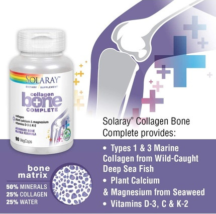 Vitamin Serum Solaray Collagen Bone Complete Advanced Bone Matrix Formula