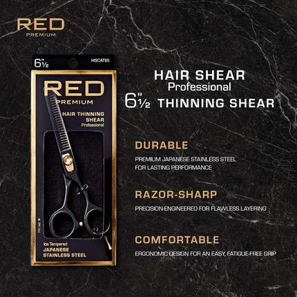 Hair Scissors Red By Kiss Red By Kiss Premium Artisan Professional