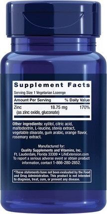 Lutschtabletten Zink Life Extension
