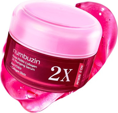 Serum Numbuzin No2x Rose PDRN Collagen 2x Plumping Serum