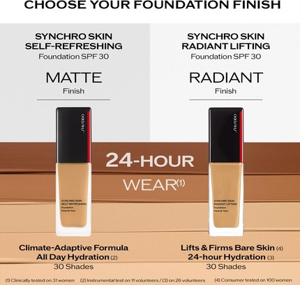 Тональная основа Foundation Shiseido Synchro Skin Radiant Lifting Foundation