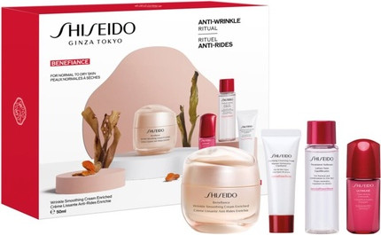 Facial Care Sets Shiseido Benefiance Wrinkle Smoothing Cream Enriched Value Set