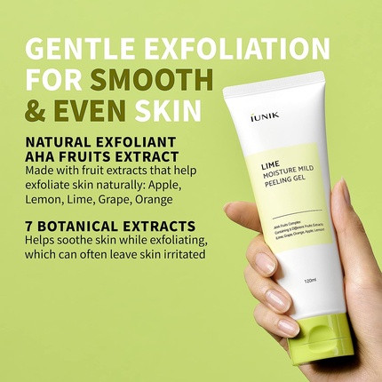Peeling Gel Iunik Lime Moisture Mild Peeling Gel
