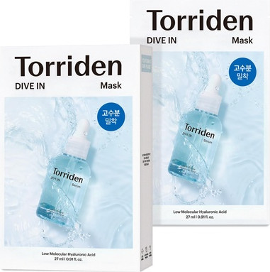 Sheet Mask Torriden DIVE-IN Hyaluronic Acid Gesichtsmaske