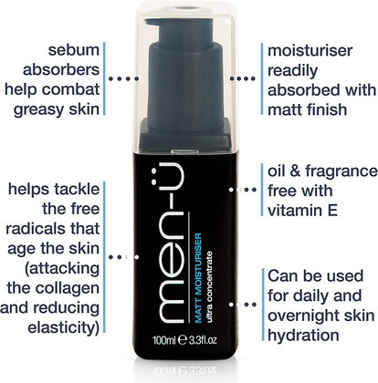 Face Cream Men-Ü Matt Face Moisturiser Ultra-Concentrate