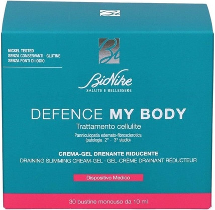 Creme-Gel Bionike Defence My Body Entwässernd und Reduzierend gegen Cellulite