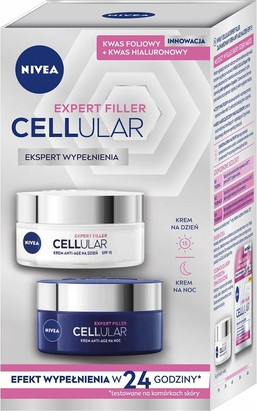 Anti-Wrinkle Day Cream and Night Cream Set Nivea Hyaluron Cellular Filler