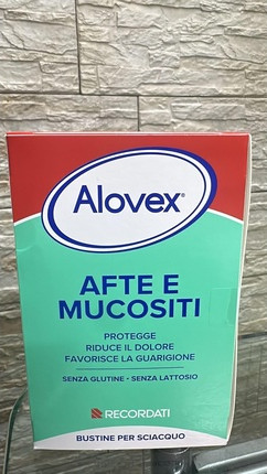 Recordati Alovex Pulver gegen Aphthen und Entzündungen der Mundschleimhaut