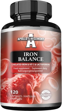 Mineral Supplement Eisen Balance Veganes Eisenbisglycinat mit Vitamin C und Lactoferrin