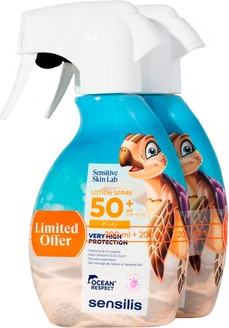 Sun Protection Lotion Spray Sensilis Pediatrics Sunscreen Spf50+