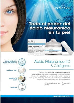 Face Cream Natyasal Hyaluronic Acid and Collagen Cream