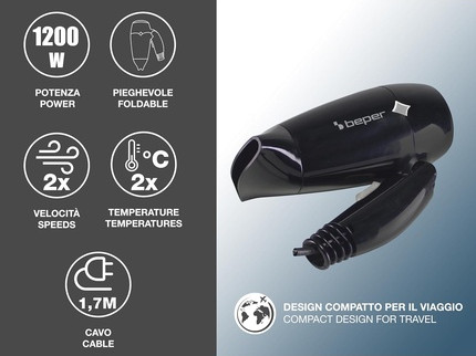 Travel Hairdryer Beper