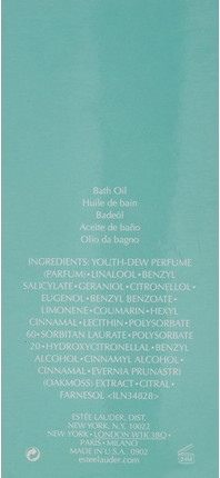 Bath Oil Estee Lauder Youth Dew