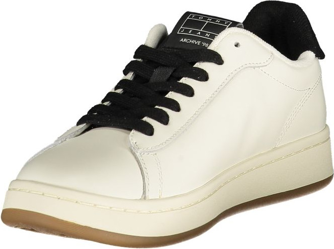 White Leather Women Sneaker Tommy Hilfiger