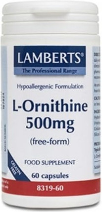 Капсулы Lamberts L-Орнитин 500мг
