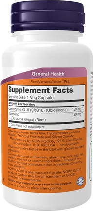 Supplement Now Foods CoQ10 150 mg Pharmaqualität All-Trans-Formel
