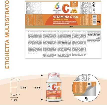 Nahrungsergänzungsmittel Vitamin C Colours Of Life