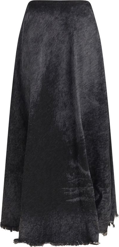 Длинная юбка Diesel из черного хлопка