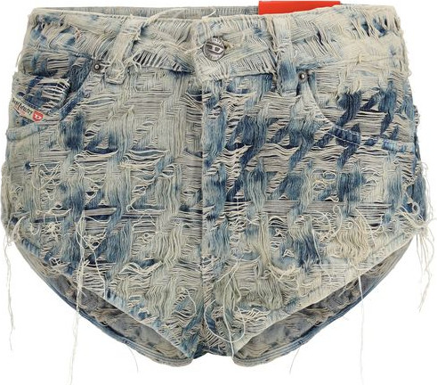 Джинсовые шорты Diesel Light Blue Cotton Bermuda