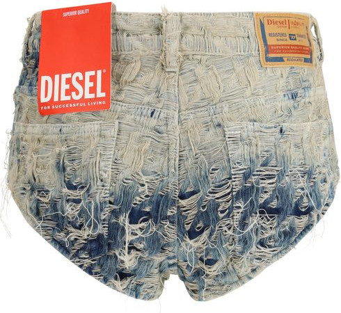 Джинсовые шорты Diesel Light Blue Cotton Bermuda