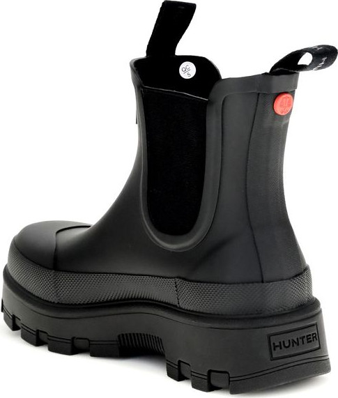 Black Rubber Chelsea Boots