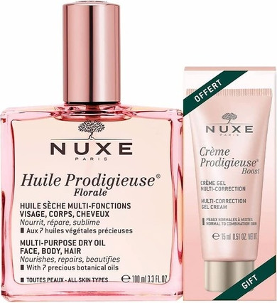 Facial Care Set NUXE Huile Prodigieuse Florale + Crème Prodigieuse Boost Multi-Correction Gel Cream