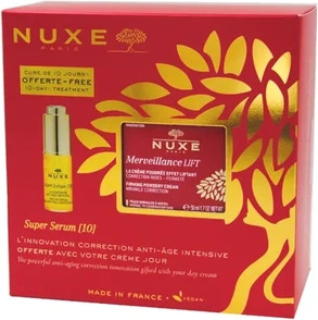 Facial Care Set NUXE Offer Set 10 Days Of Treatment Super Serum 10ml Lifting Effect Merveillance Lift 50ml