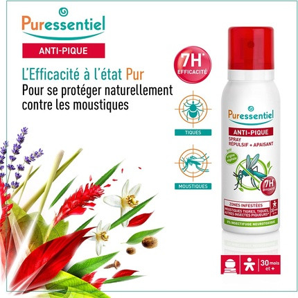 Body Mist Puressentiel Anti-Bite Repellent and Soothing Spray