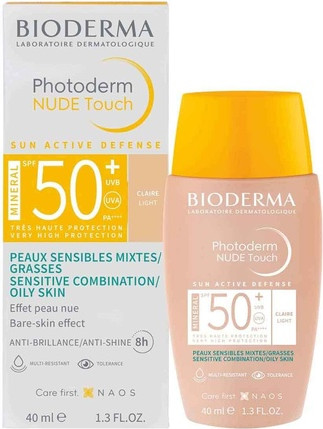 Face Sun Protection Bioderma Photoderm Nude Touch SPF 50+