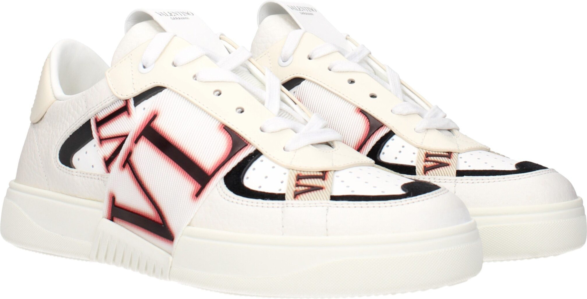 Белые кожаные кроссовки Valentino Garavani