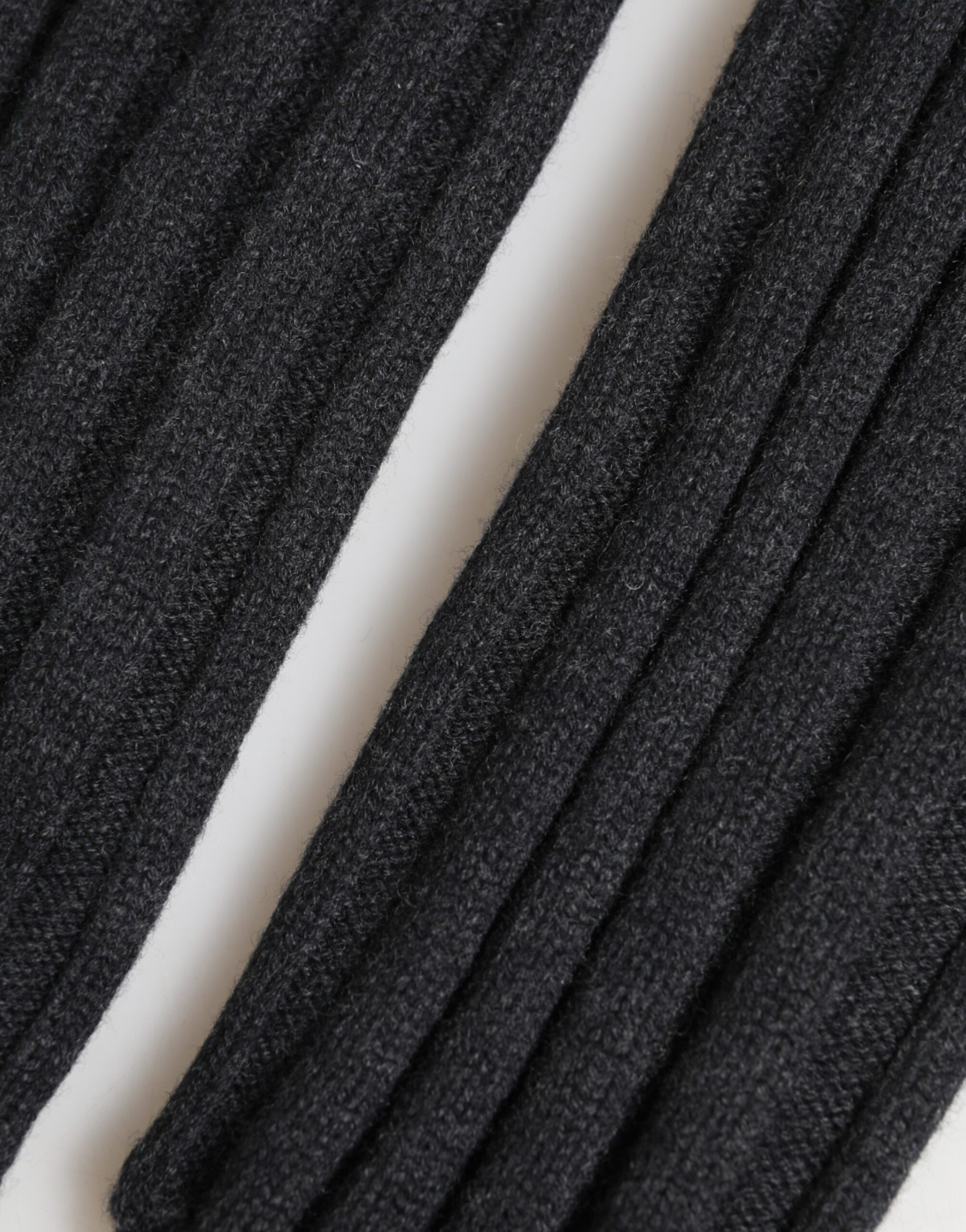 Black Virgin Wool Knitted Fingerless Gloves Dolce & Gabbana