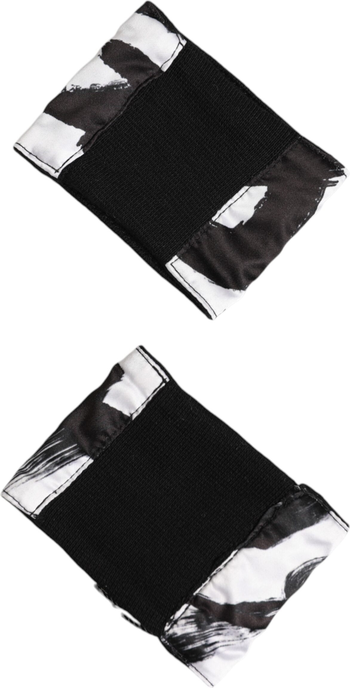 Armband Dolce & Gabbana Schwarz Weiße DG Logo Seide 1 Paar