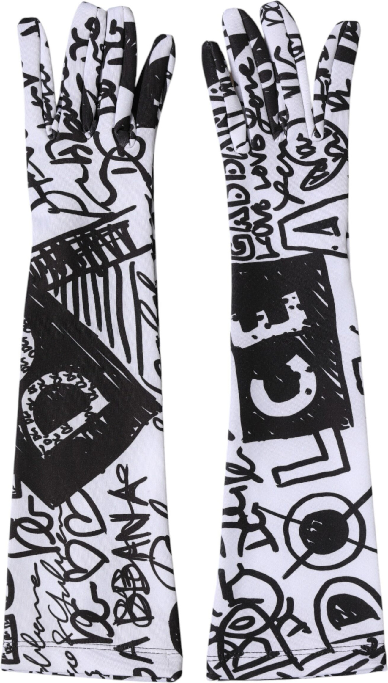 Gloves Dolce & Gabbana DG Logo Elbow Length Mitten