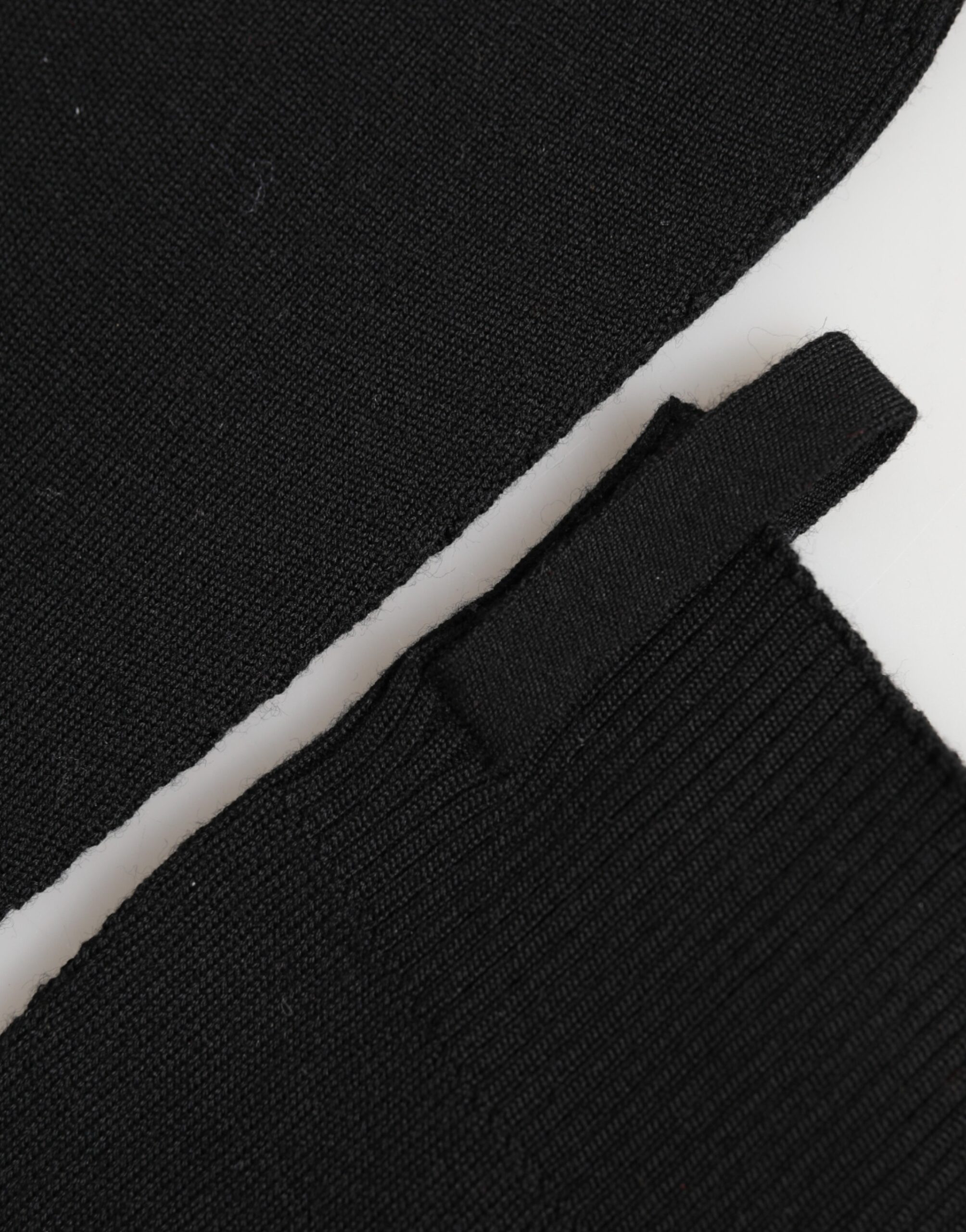 Virgin Wool Knitted Fingerless Gloves Dolce & Gabbana