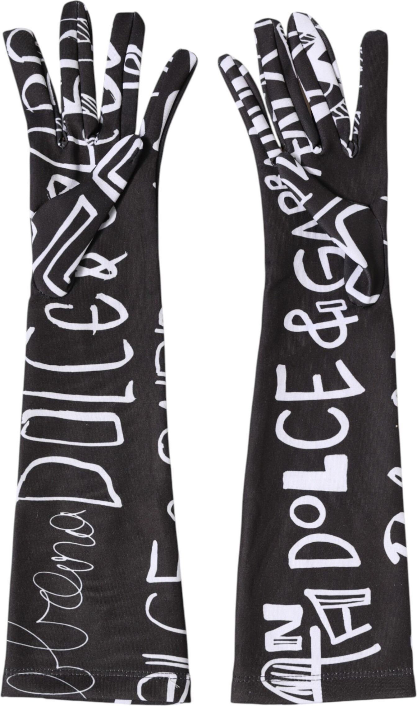 Elbow Length Mitten Gloves Dolce & Gabbana